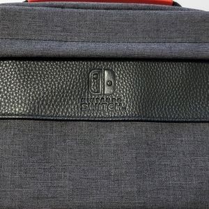 Nintendo switch carrying case. Grey and black.